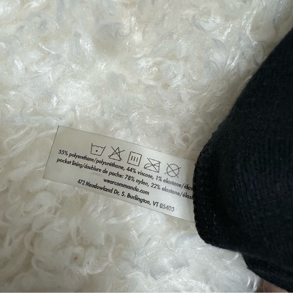 Commando Faux Leather Jogger Womens Size S Black Cozy Chic Stretch Pull On Pants - Picture 9 of 10